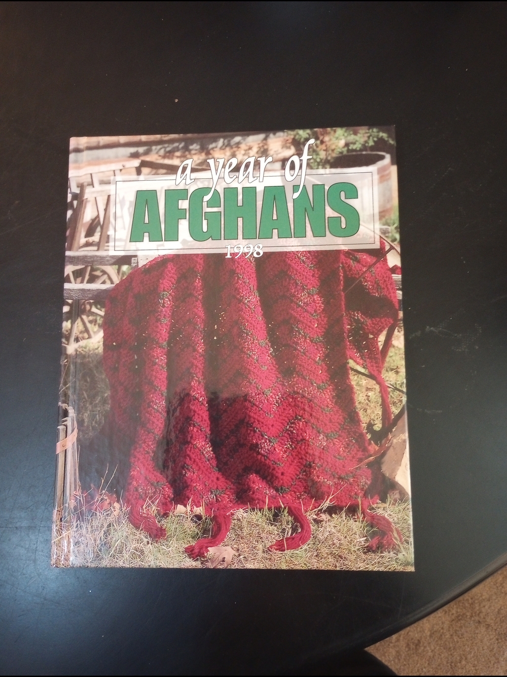 A Year of Afghans 1998 - Red Afghan Throw Pattern Book